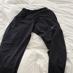 Nike Black Joggers with White Swoosh